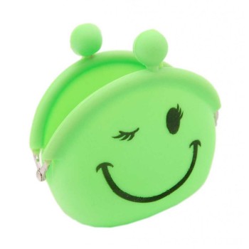 Цветно сувенирно портмоне със закопчалка - усмивка