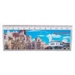Сувенирна магнитна пластина с лазерна графика - забележителности в Несебър, катедралата във Варна и двореца в Балчик