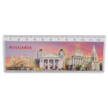 Сувенирна магнитна пластина с лазерна графика - забележителности в София и Руската църква в Шипка