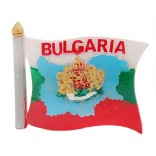 Сувенирна магнитна фигурка - българския трикольор с карта и герб