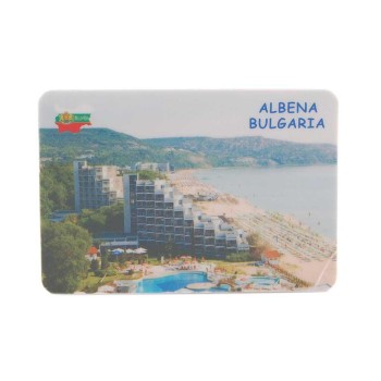 Сувенирна магнитна пластинка - плажове, Албена