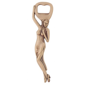 Метална сувенирна отварачка с дръжка във формата на момиче