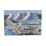 Сувенирна твърда магнитна пластина - плажовете и хотели в Албена