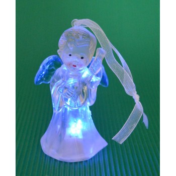 Декоративна фигурка - ангелче, светещо в различни цветове
