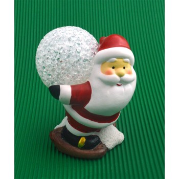 Коледна фигурка със светеща топка в различни цветове