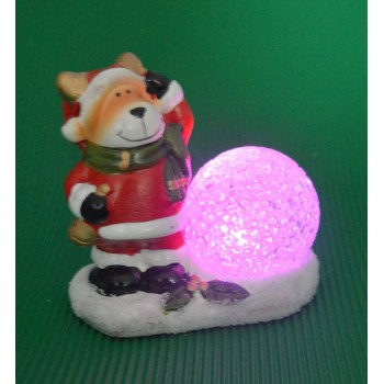 Коледна фигурка със светеща топка