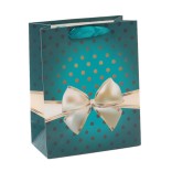 Цветна подаръчна торбичка - панделка, изработена от картон