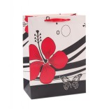 Цветна подаръчна торбичка - цвете и пеперуди