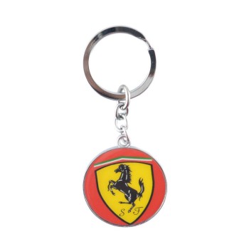 Автомобилен метален ключодържател - кръгла емблема на Ferrari