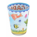 Сувенирна чаша за шот, декорирана с морски мотиви