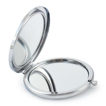 Сувенирно джобно огледало, изработено от метал