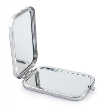 Сувенирно джобно огледало, изработено от метал