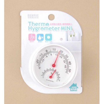 Малък стаен термометър с влагометър - кръгъл
