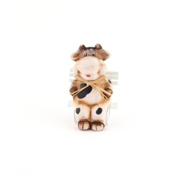 Декоративна керамична фигурка - крава