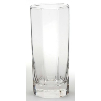 Водна стъклена чаша в осмоъгълна форма
