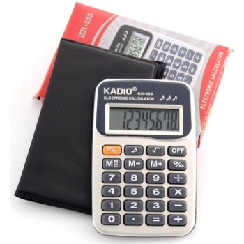 Електронен калкулатор с кожен калъф