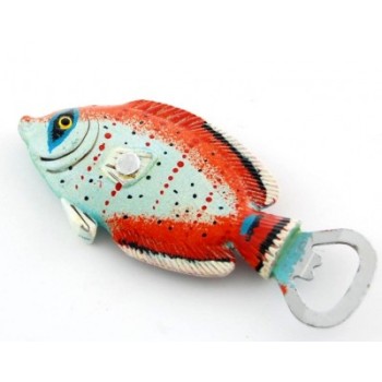 Декоративна фигурка риба с магнит и отварачка - 13см