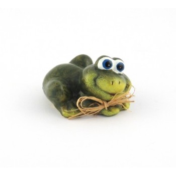 Декоративна керамична фигурка - жабка