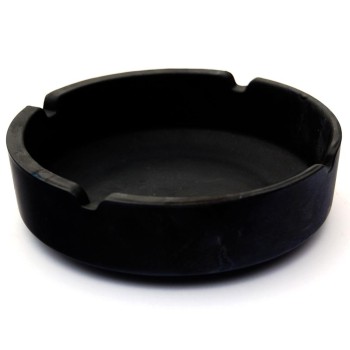 Черен пепелник - кръгла форма