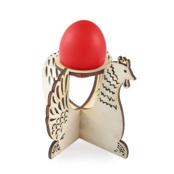 Поставка за великденско яйце във формата на кокошка с разперени криле