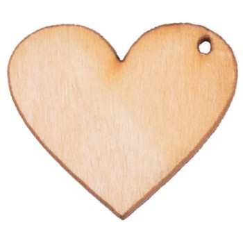 Лазерно рязан дървен елемент - сърце