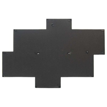 Черна мултирамка за 6 снимки, изработена от PVC материал и фронт стъкло