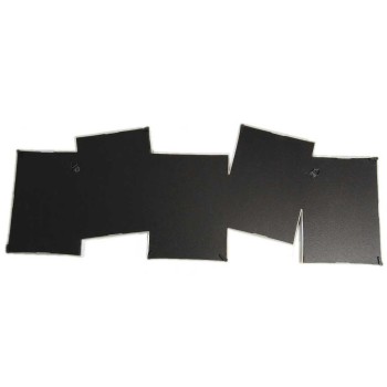 Стилна черна мултирамка за 5 снимки, изработена от PVC материал и фронт стъкло
