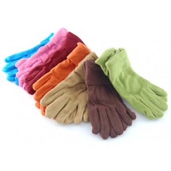 Меки дамски  зимни ръкавици полар с двоен маншет