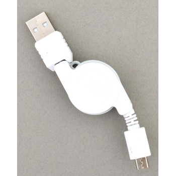 Micro USB кабел за телефон с механизъм за прибиране