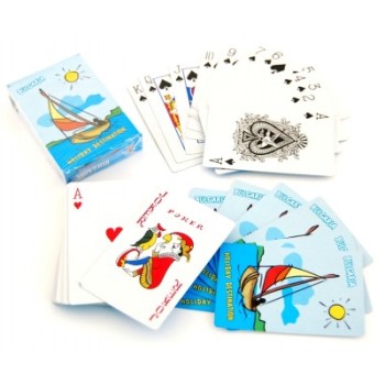 Сувенирни карти за игра, гръб и кутия - морска тематика