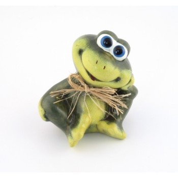 Декоративна керамична фигурка - жаба