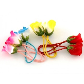 Цветно ластиче с декоративно цвете