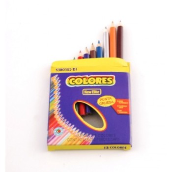 Комплект 12 броя цветни моливи