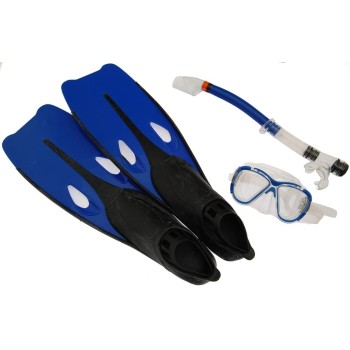 Комплект за плуване - класически очила, шнорхел и плавници