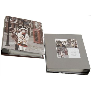 Красив фотоалбум с твърди корици в кутия за 40 снимки
