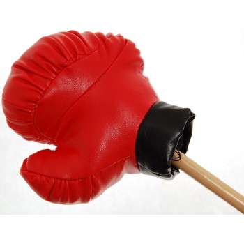 Декоративна боксова ръкавица на дървена дръжка