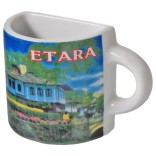 Сувенирна чаша с магнит, гравирана със Синята къща в Етъра