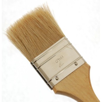 Четка за боядисване с естествен косъм и  дървена дръжка