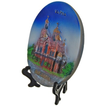 Релефна сувенирна чинийка - Варненската катедрала