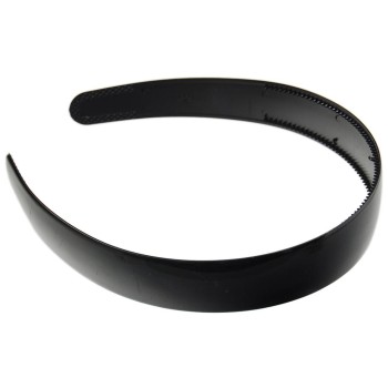 Класическа черна диадема, изработена от PVC материал