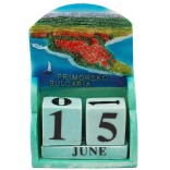 Сувенирен декоративен календар с релеф на Приморско