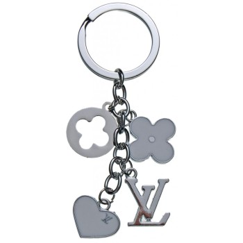 Сувенирен метален ключодържател - четири фигурки - цвете, сърце, кръг и букви