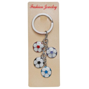 Сувенирен метален ключодържател - четири футболни топки