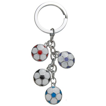 Сувенирен метален ключодържател - четири футболни топки