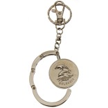 Сувенирен метален ключодържател с релеф - два делфина и надпис България