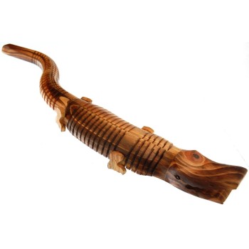 Сувенирна дървена фигурка - крокодил гъвкав - 49см