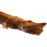 Сувенирна дървена фигурка - крокодил гъвкав - 49см