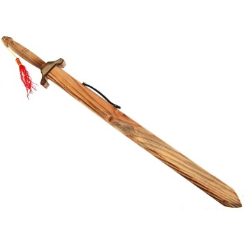Сувенирен къс самурайски меч изработен изцяло от дърво с дървена кания