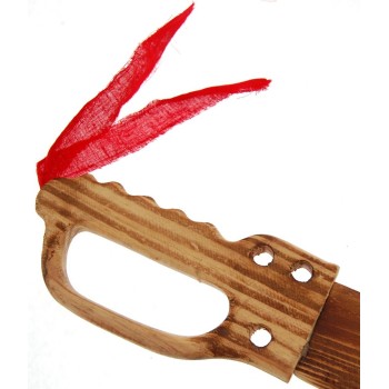 Сувенирен нож с червена панделка на дръжката