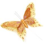 Декоративна фигурка пеперуда с магнит на метален постамент